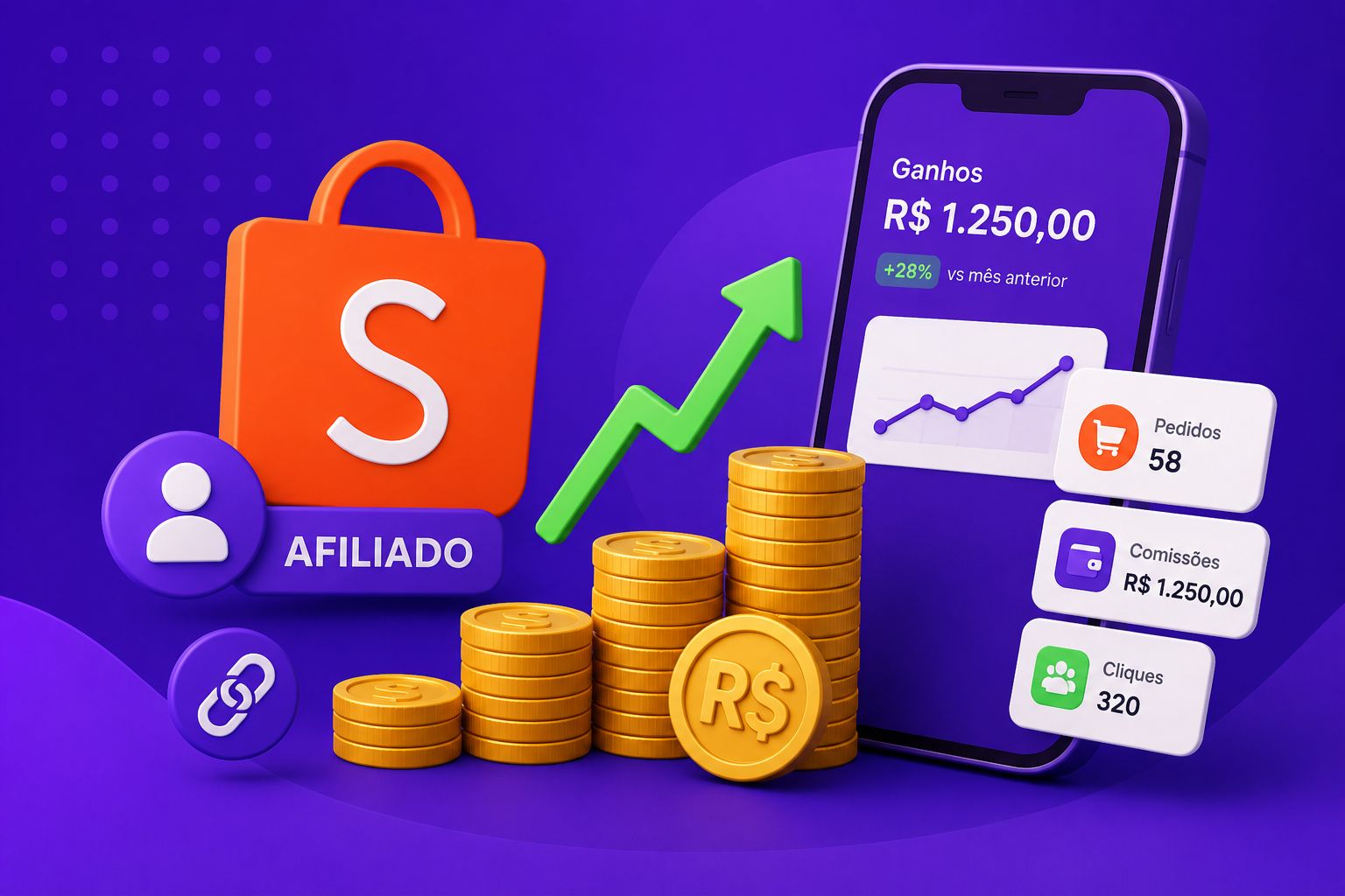 Quanto Ganha um Afiliado Shopee Iniciante